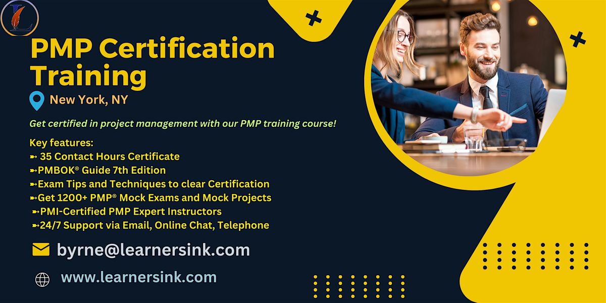 Confirmed 4 Day PMP Bootcamp In New York, NY