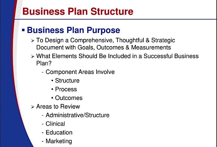 SBA BUSINESS STRUCTURE AND PLANNING