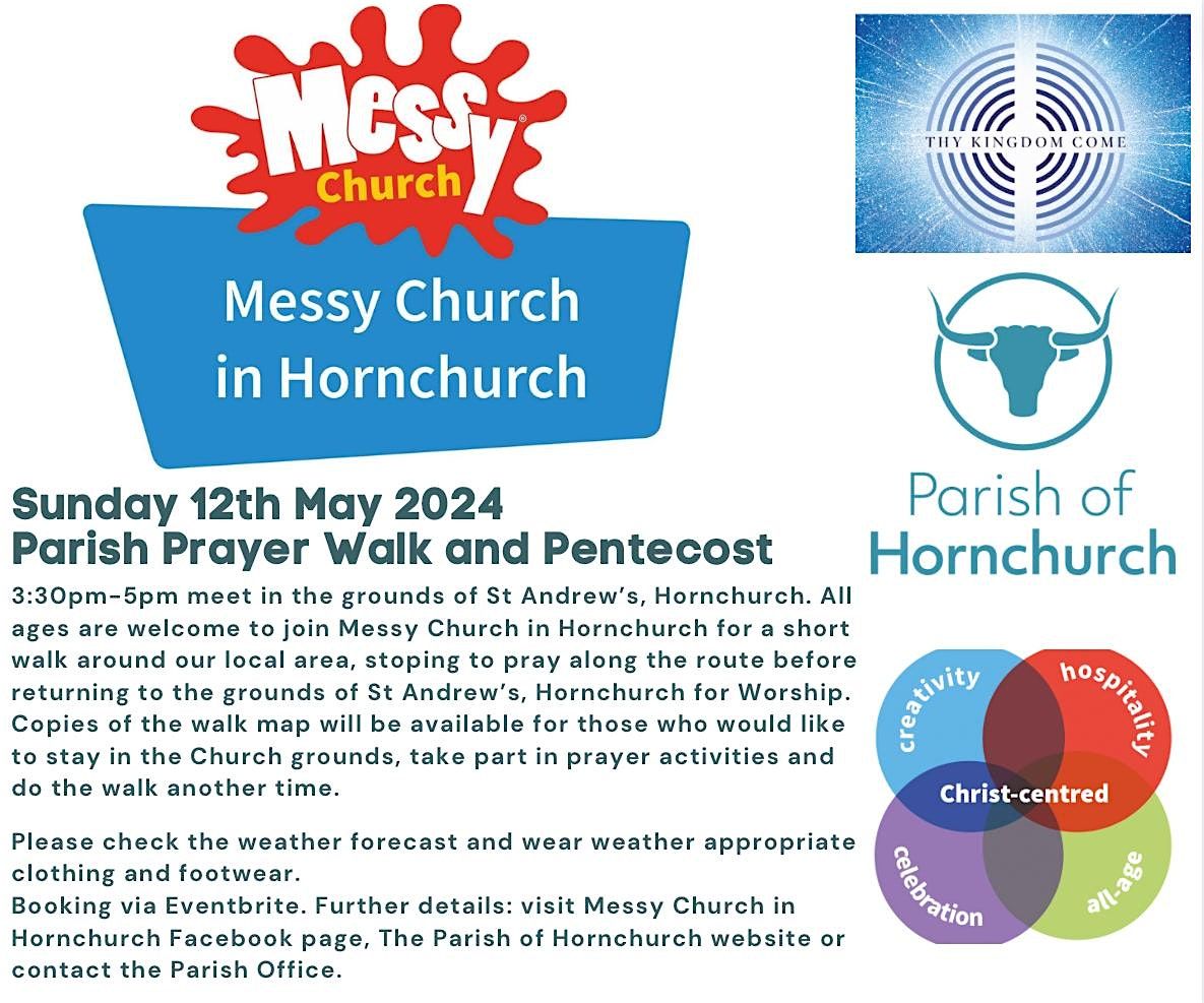 Messy Church in Hornchurch Prayers and Pentecost 12.5.24