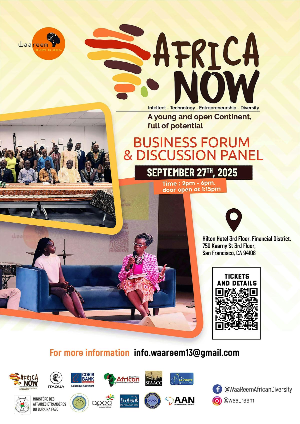 Africa Now ITED - Speakers, Panel + Fashion Show & Music 2025 \/ Sept. 27th