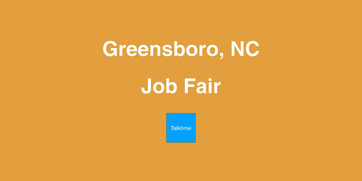 Job Fair - Greensboro