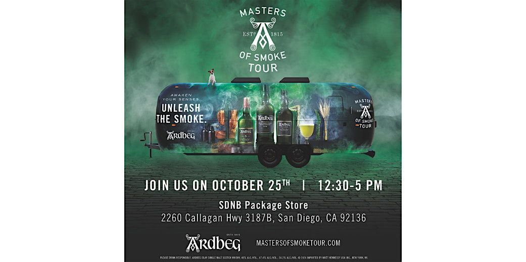 Ardbeg Masters of Smoke Tour Comes to San Diego, CA