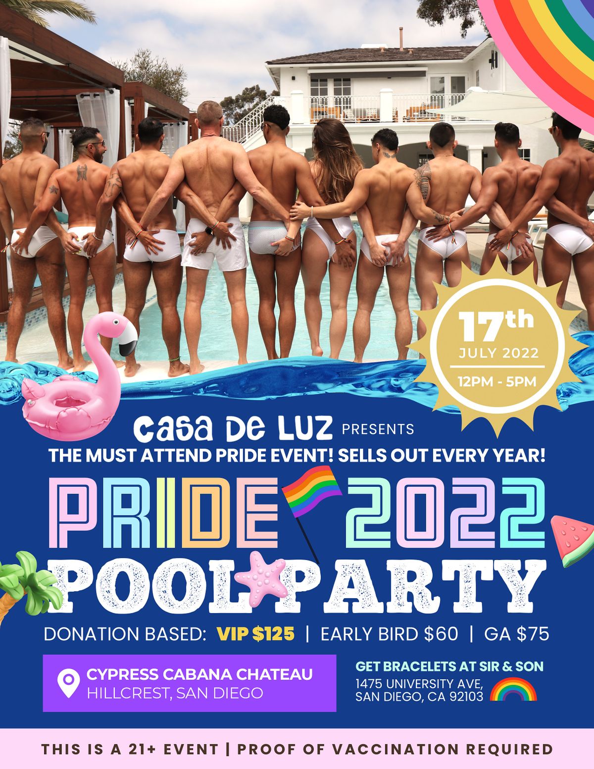 Casa de Luz PRIDE Pool Party 2022