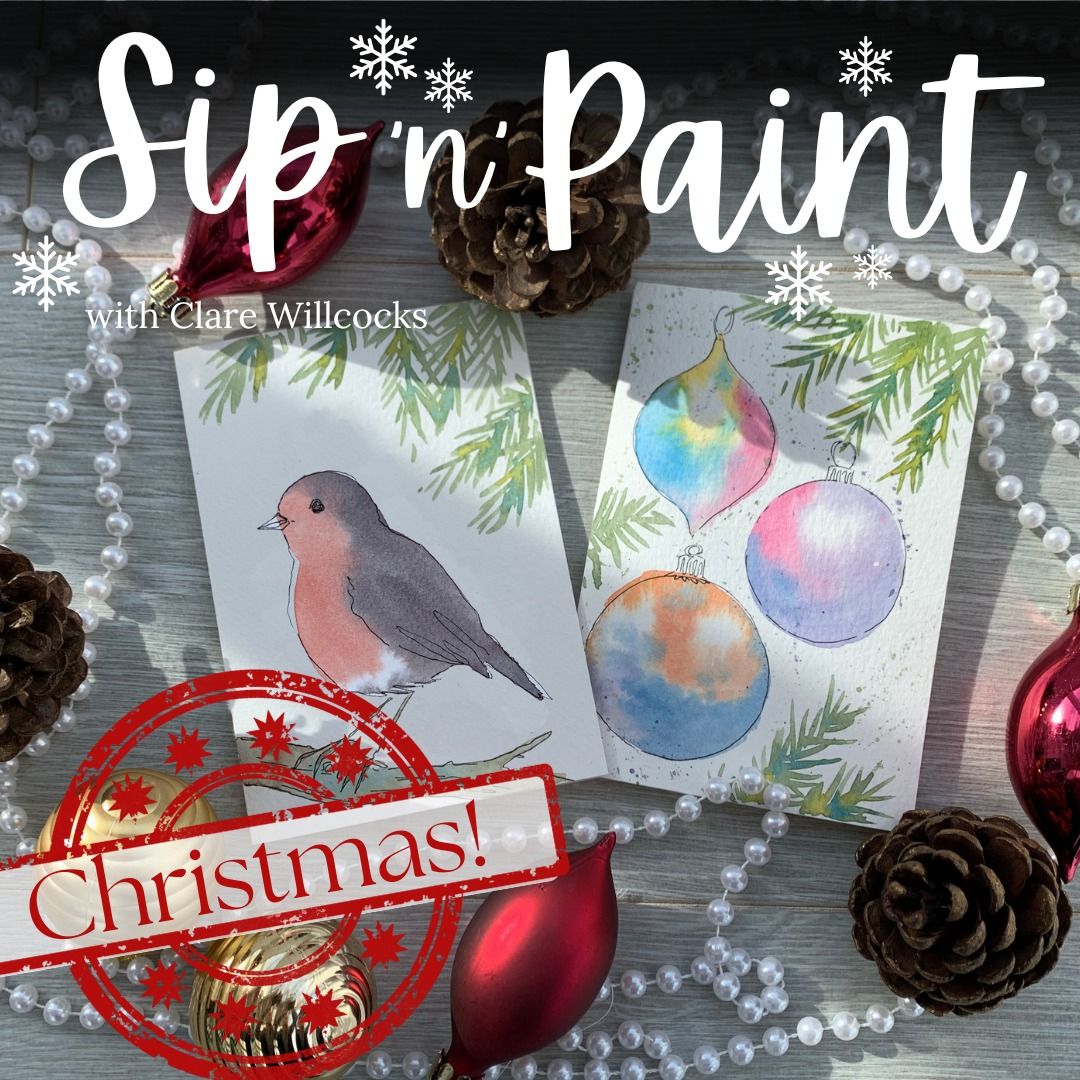 Festive Sip \u2018n\u2019 Paint Evening! Johns Of Instow