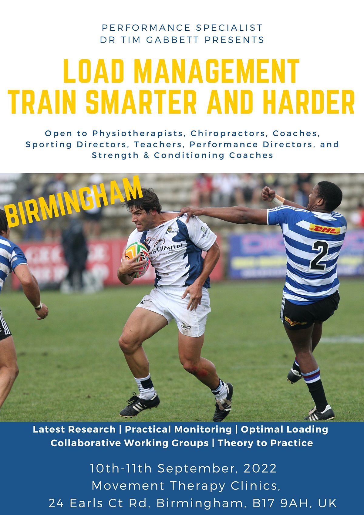Load Management - Train Smarter and Harder (Birmingham)