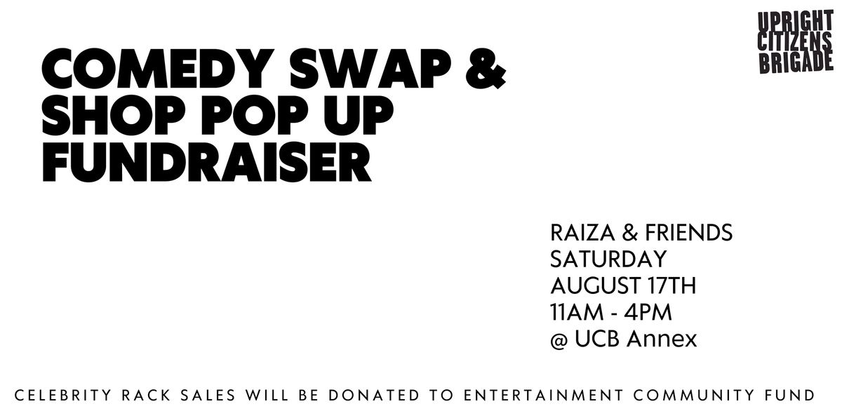 Comedy Swap & Shop Pop-Up Fundraiser