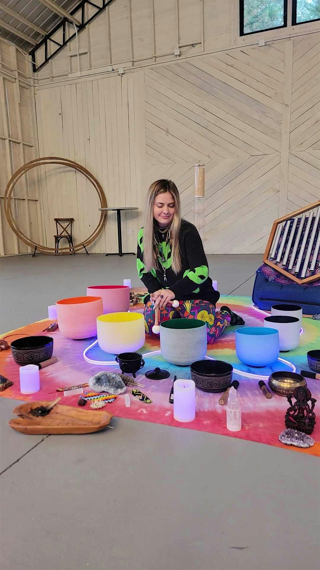 Sound Bowl Meditation in the Barn