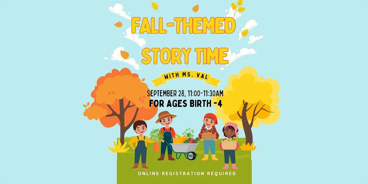 Fall-Themed story time with Ms. Val