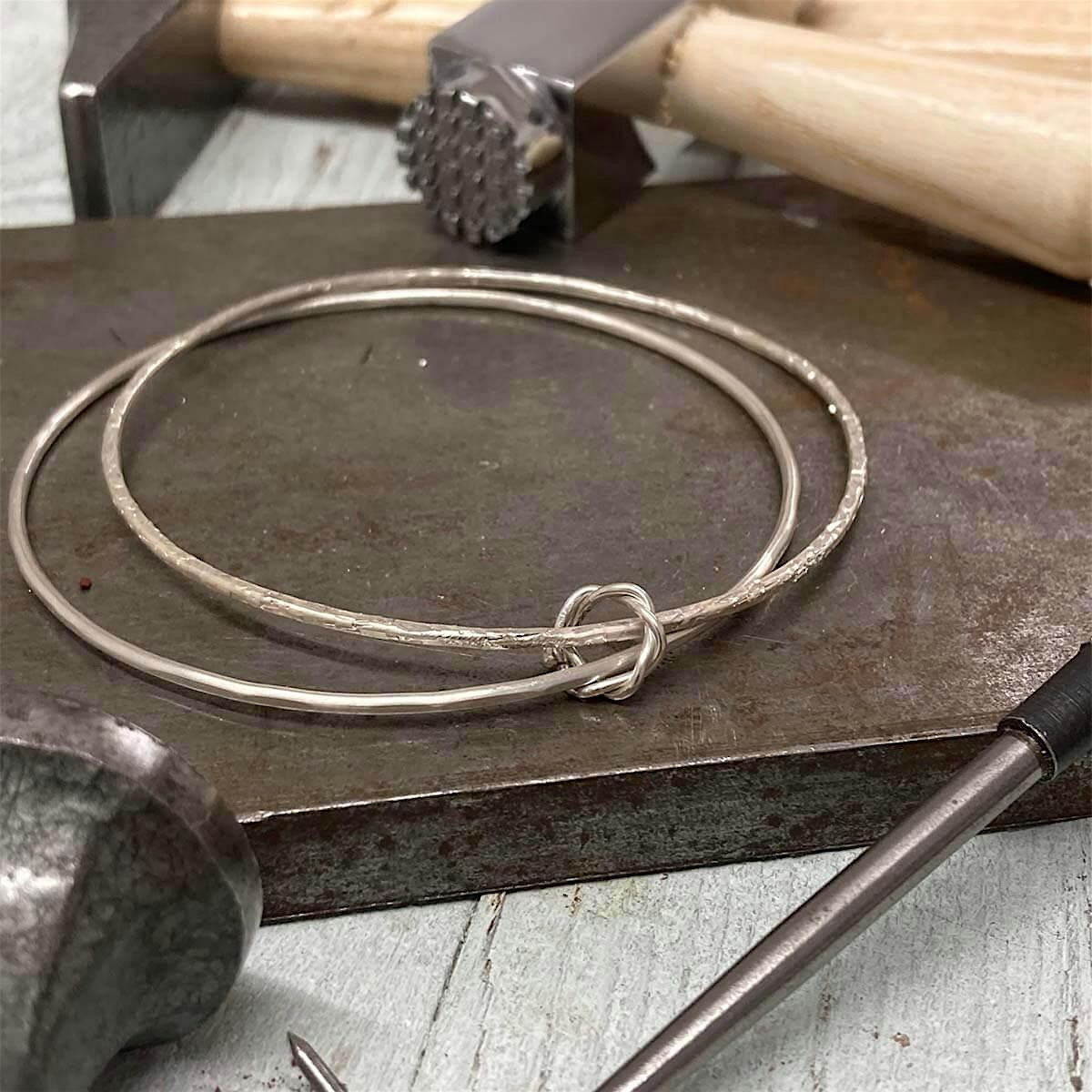 Hammered Silver Bangle Workshop