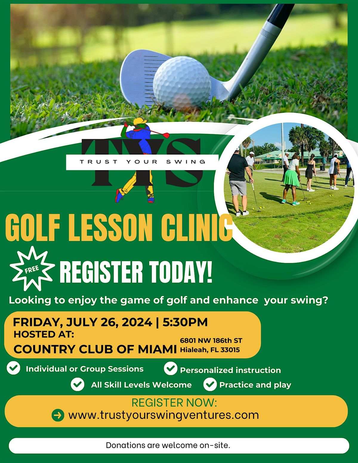 T.Y.S. Golf Lesson Clinic