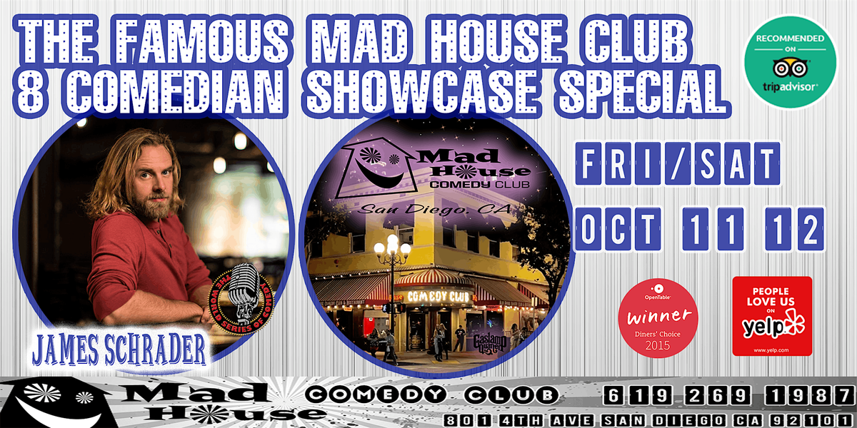 The Mad House Comedy Club Famous 8 Comedian Showcase Special!