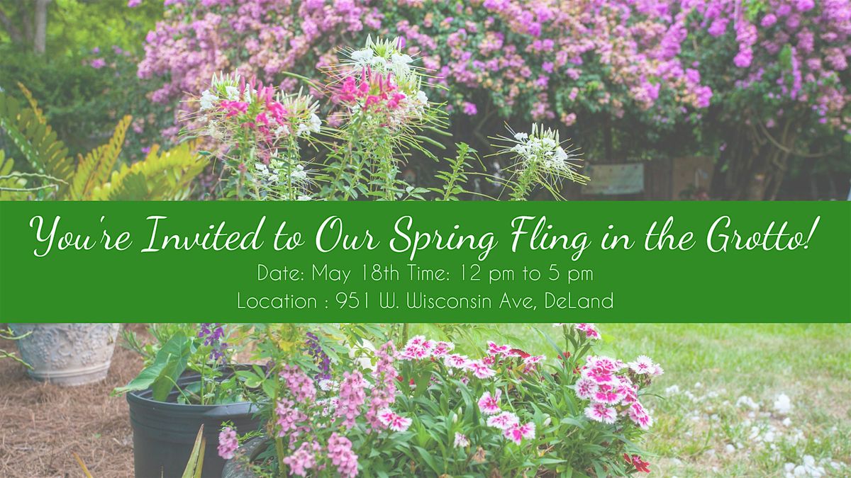 Spring Fling in the Grotto: Plant Sale & Local Vendors
