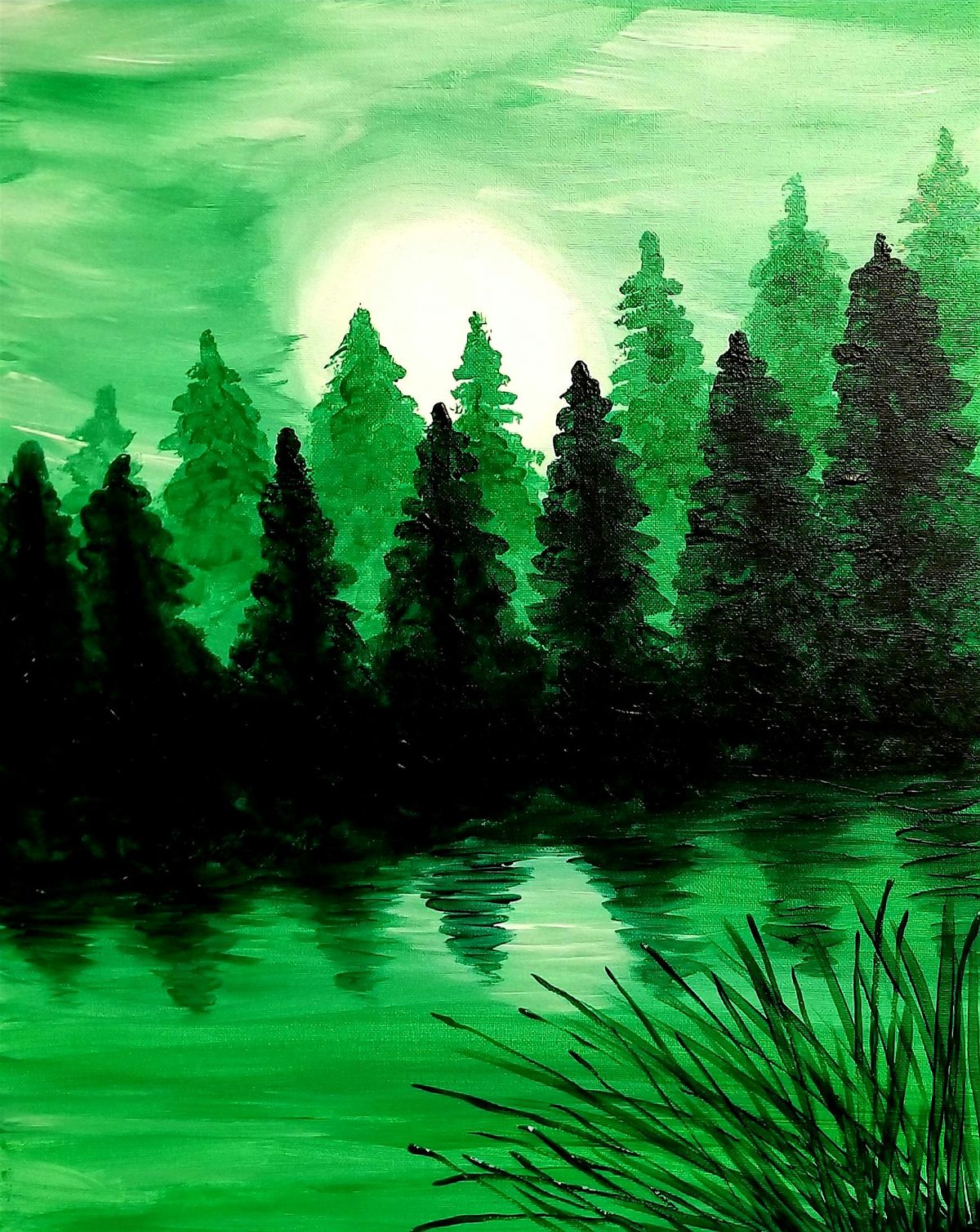 A Green Scene, Paint and Bourbon Event