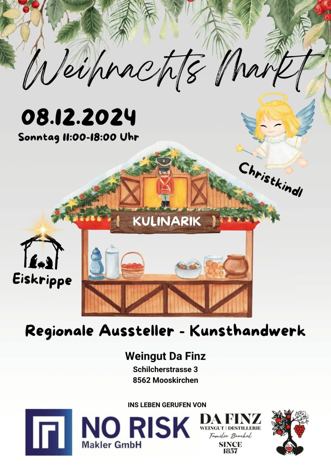 Weihnachtsmarkt mit EISKRIPPE am Weingut DA FINZ