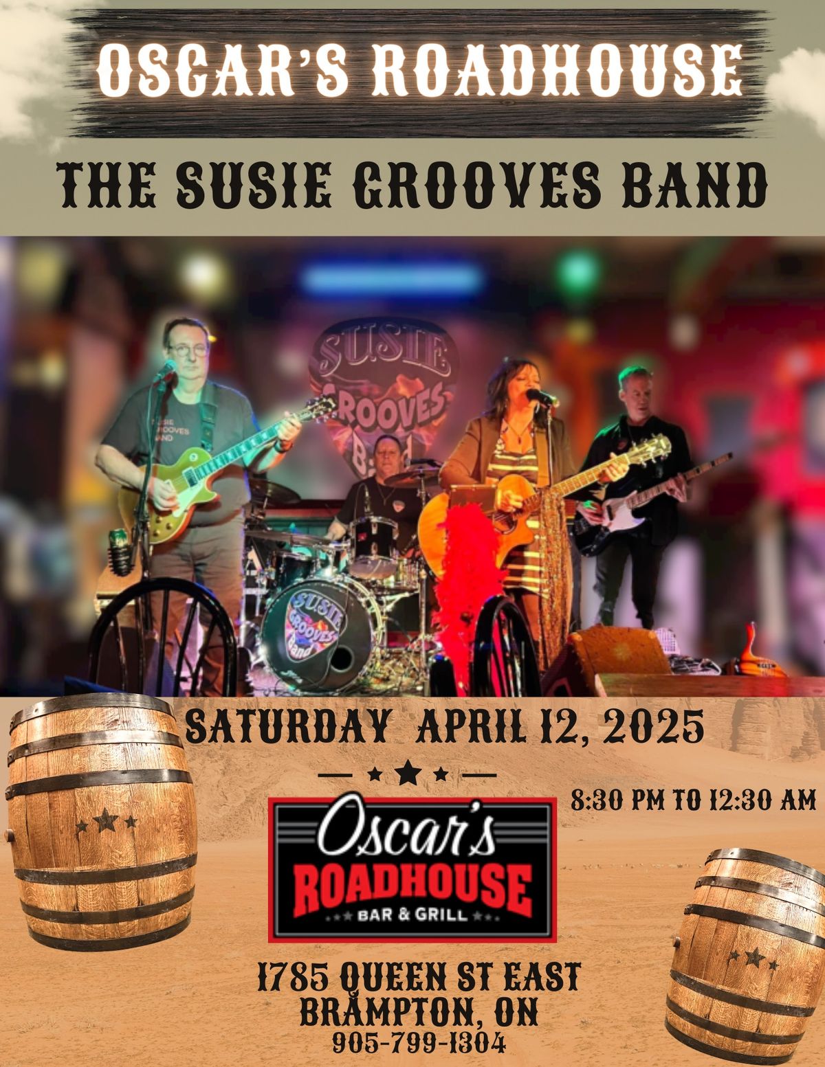 Oscar's Roadhouse - Brampton presents The Susie Grooves Band