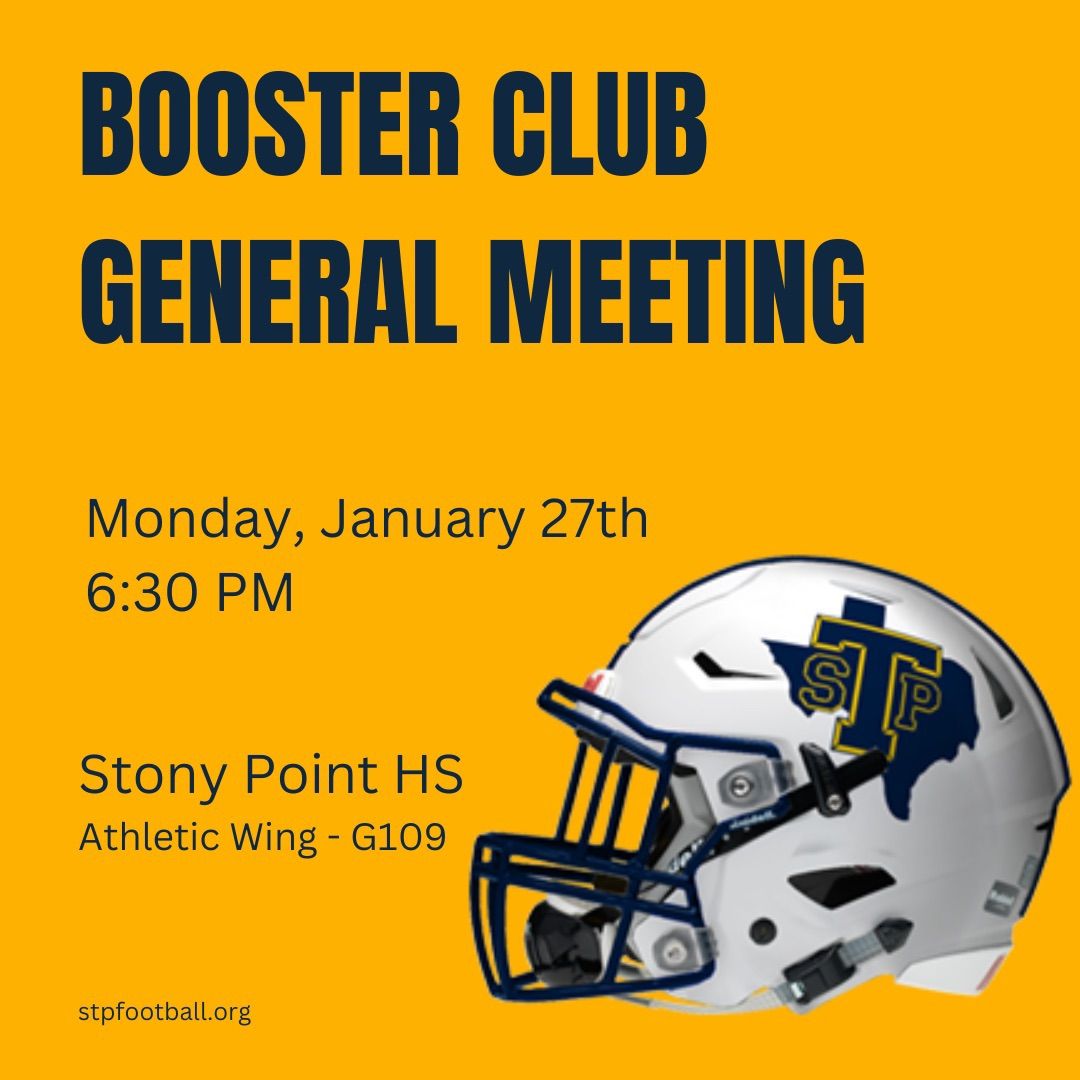 Booster Club General Meeting