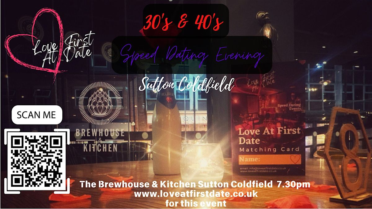 30's & 40's Speed Dating Evening in Sutton Coldfield Birmingham