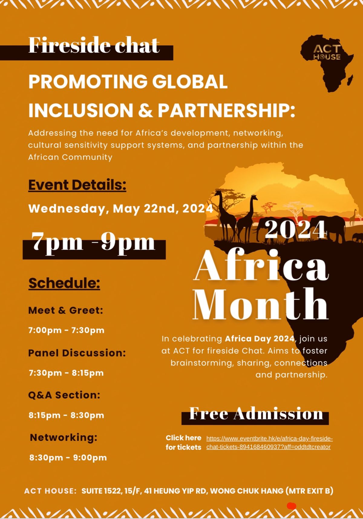Africa Month - Fireside Chat Promoting Global Inclusion & Partnership