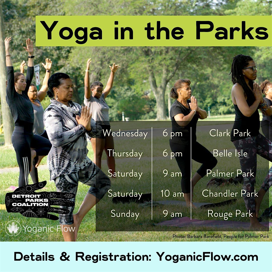 FREE Yoga at Pallister Park in partnership with Detroit Parks Coalition