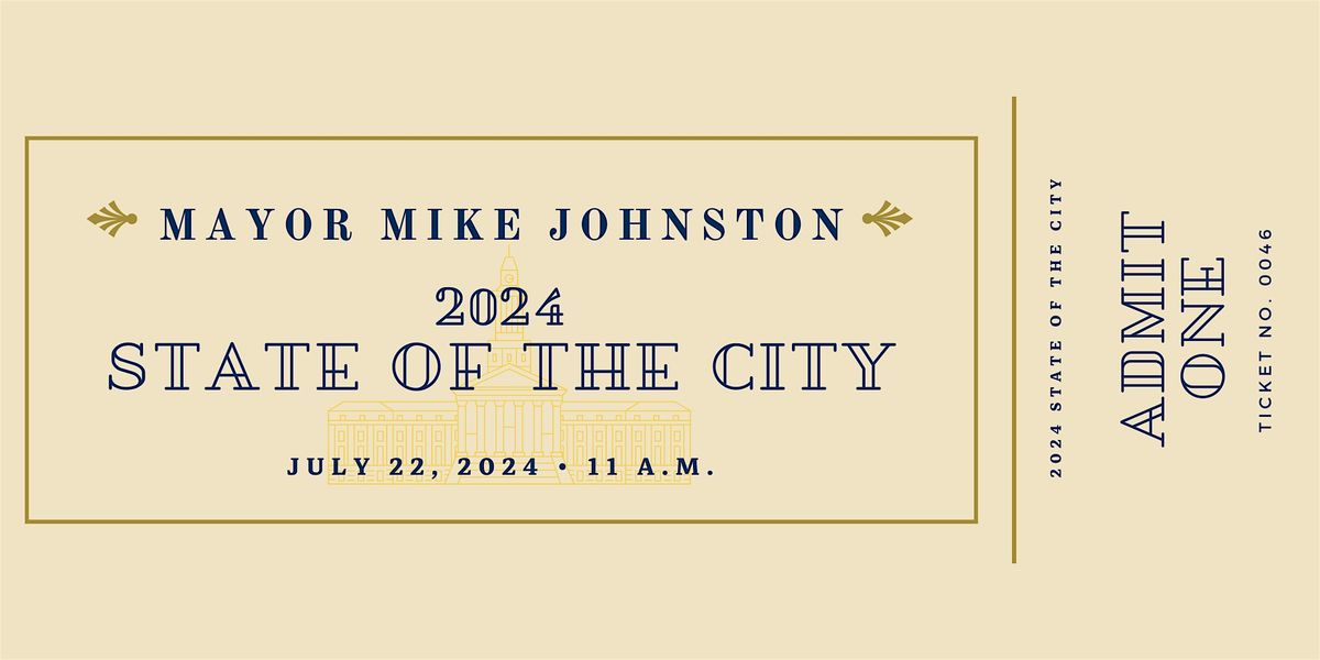 State of the City 2024, Paramount Theatre, Denver, 22 July 2024