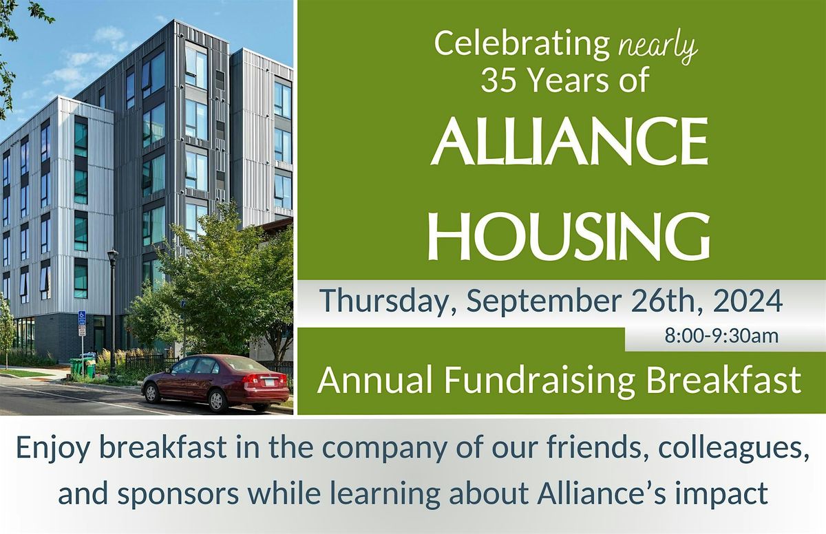 Alliance Housing Fundraising Breakfast 2024