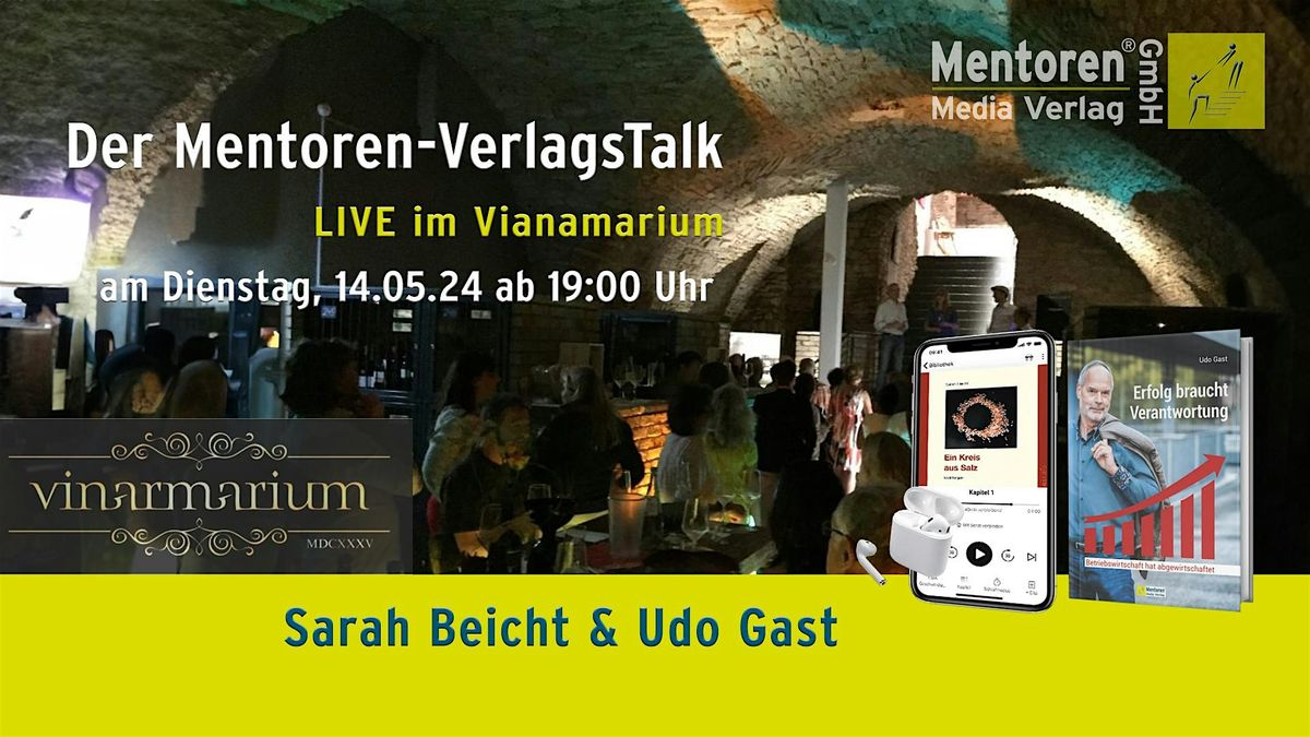Der Mentoren-Verlagstalk Live -  Di. 14.05.24
