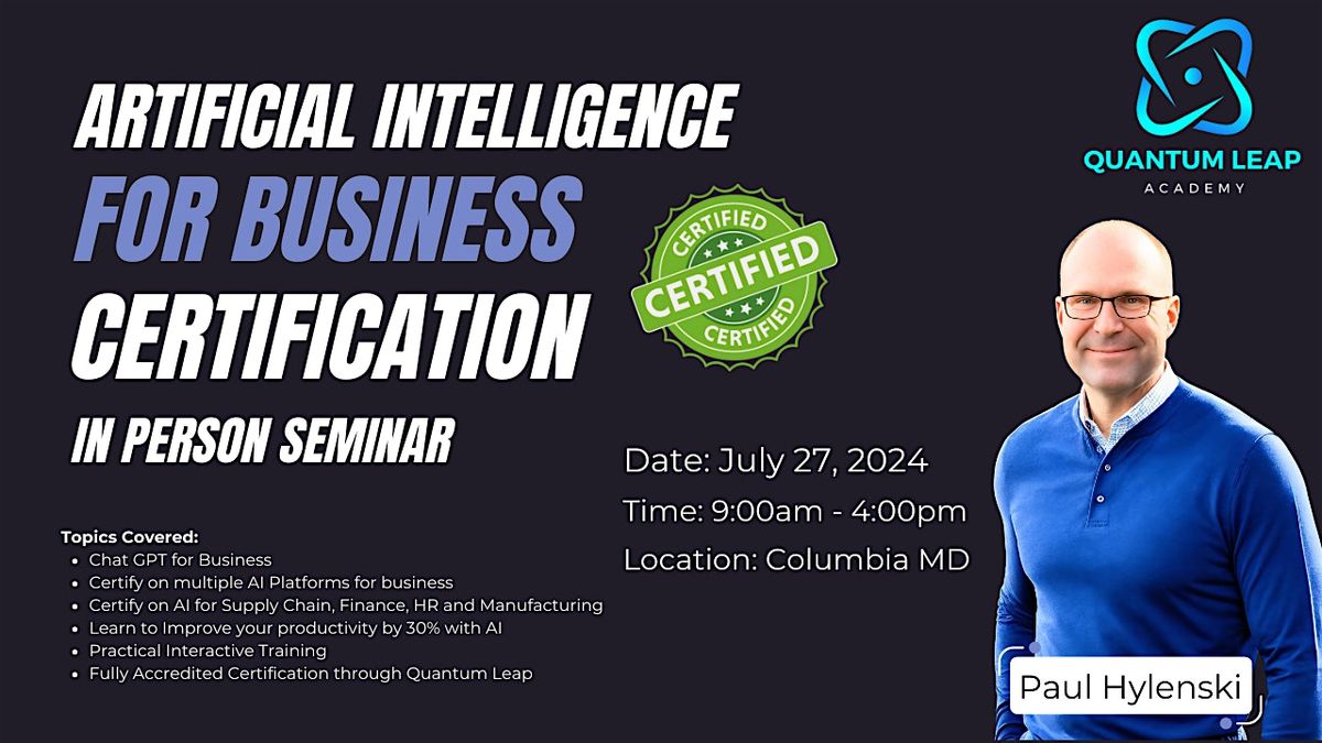 Artificial Intelligence for Business Certification Course