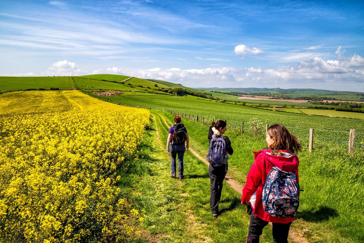 HIKE 24km Lewes Circular - The Sea views & Hills of the South Downs