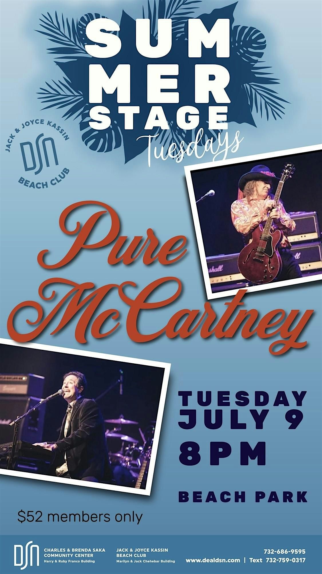 Pure McCartney TUES JULY 9 8PM