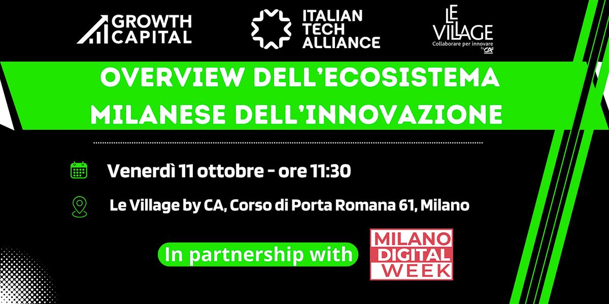 Overview dell'ecosistema milanese dell'innovazione