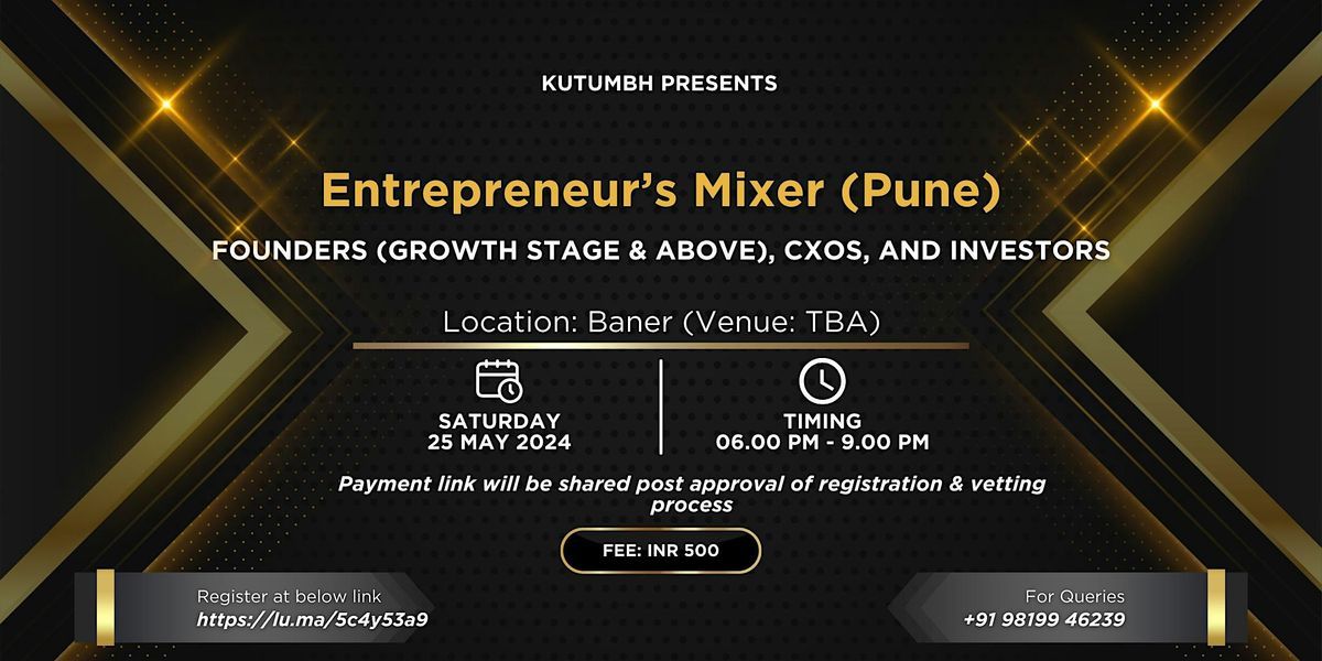 Entrepreneur's Mixer (Pune)