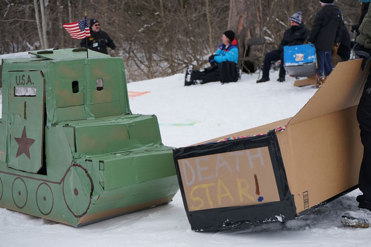 7th Annual Cardboard Sled Race