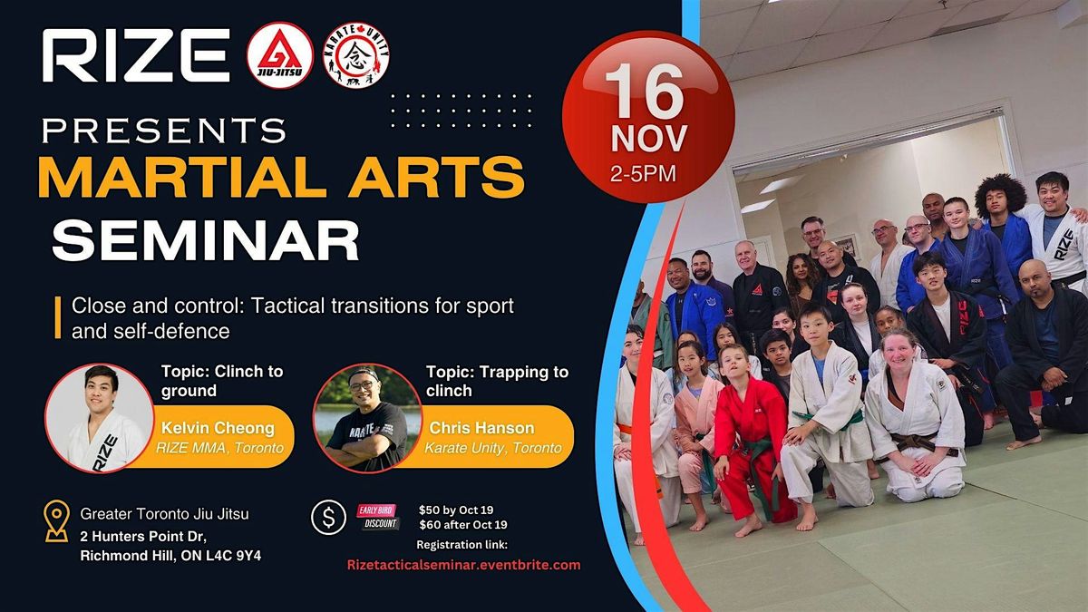 RIZE Seminar: tactical transitions for sport and self-defence