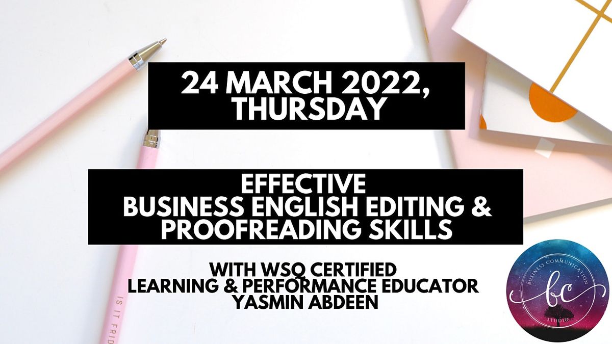 1-Day Effective Business English Editing & Proofreading Skills