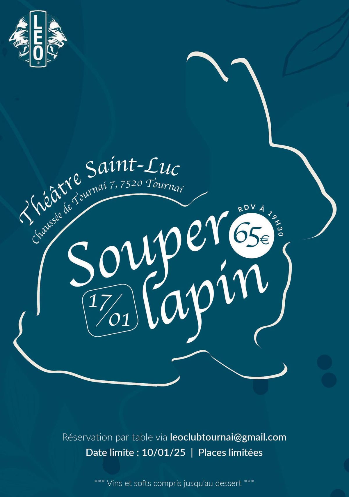 SOUPER LAPIN 2025 - LEO CLUB TOURNAI