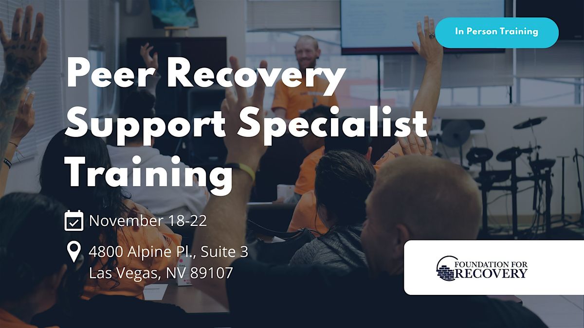 Peer Recovery Support Specialist Training