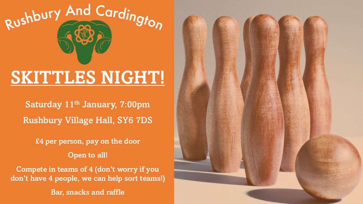 Rushbury and Cardington YFC skittles night 