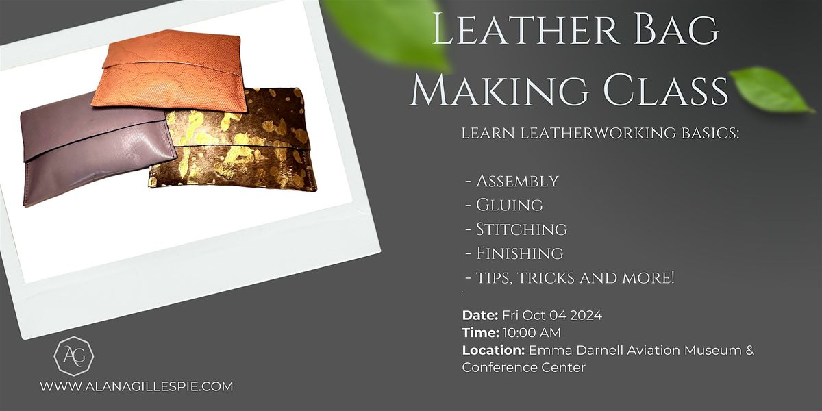 Leather Clutch Bag Making Class