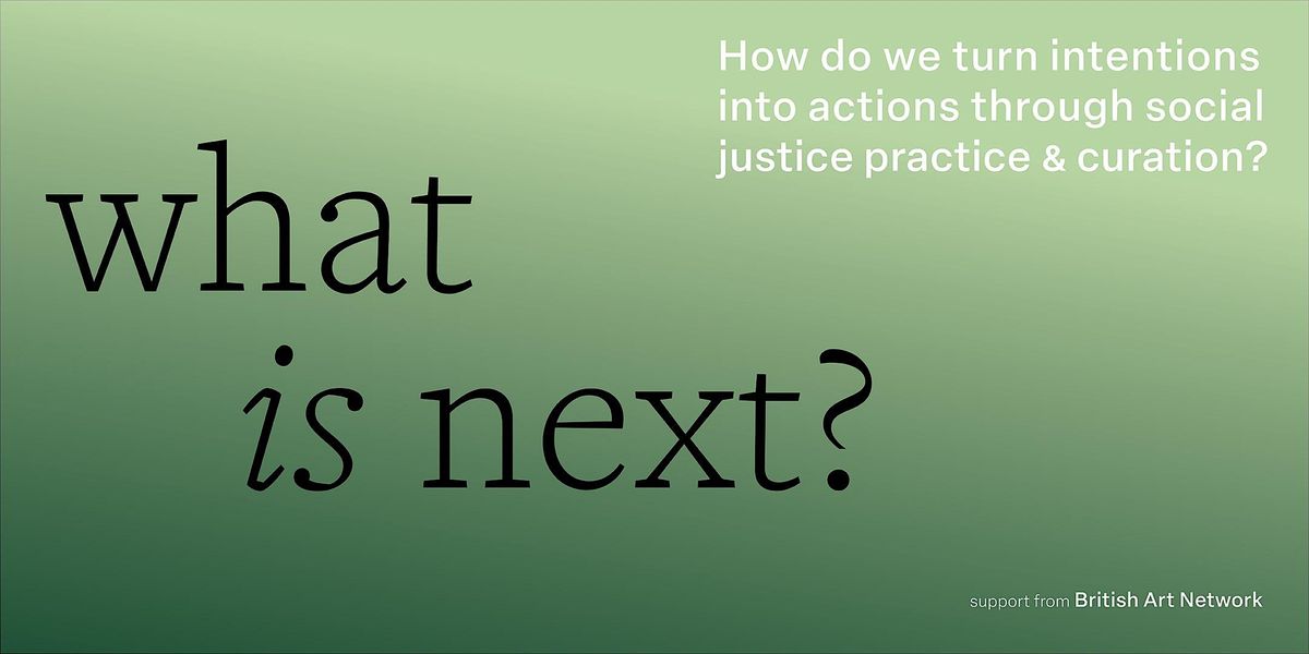 What is next? How do we turn intentions into actions through social justice