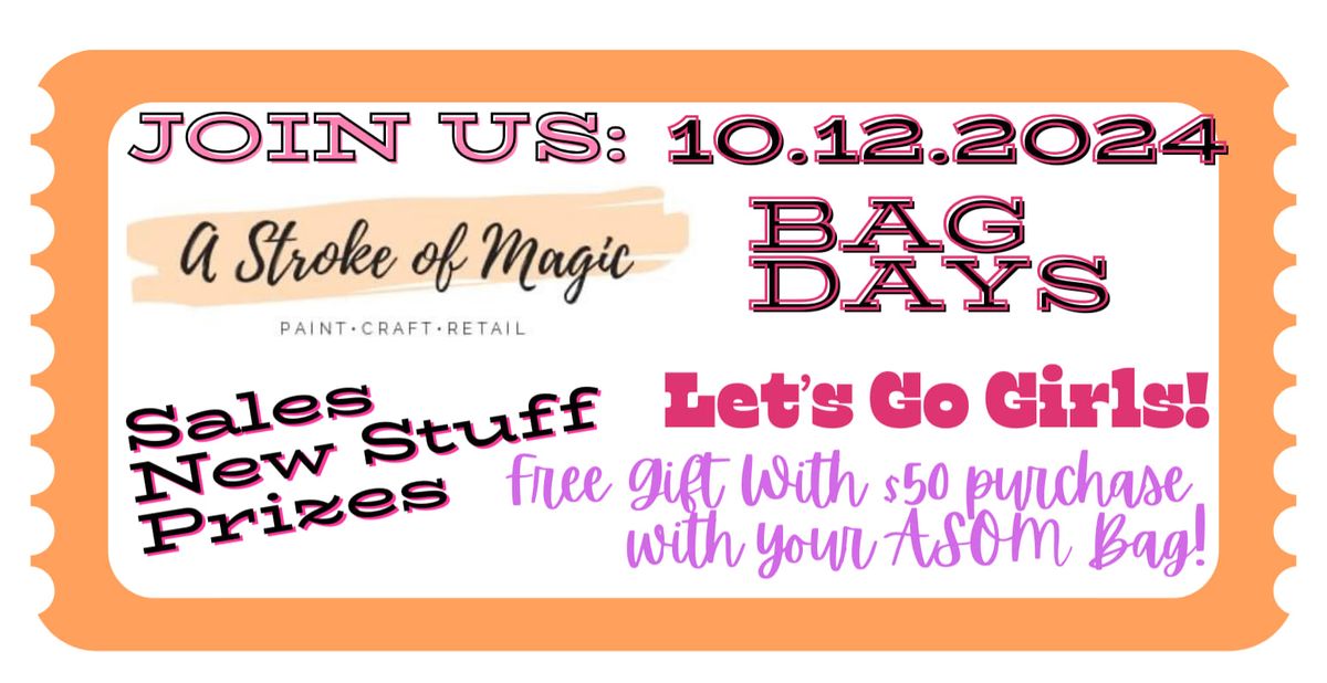 October's 2nd Saturday Swag Bag Days