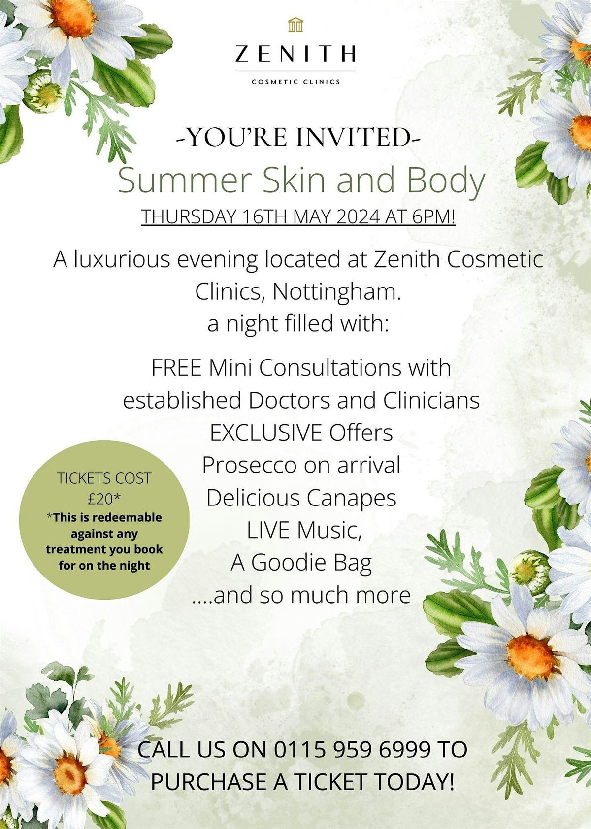 Summer Skin and Body Event at Zenith Cosmetics Clinic