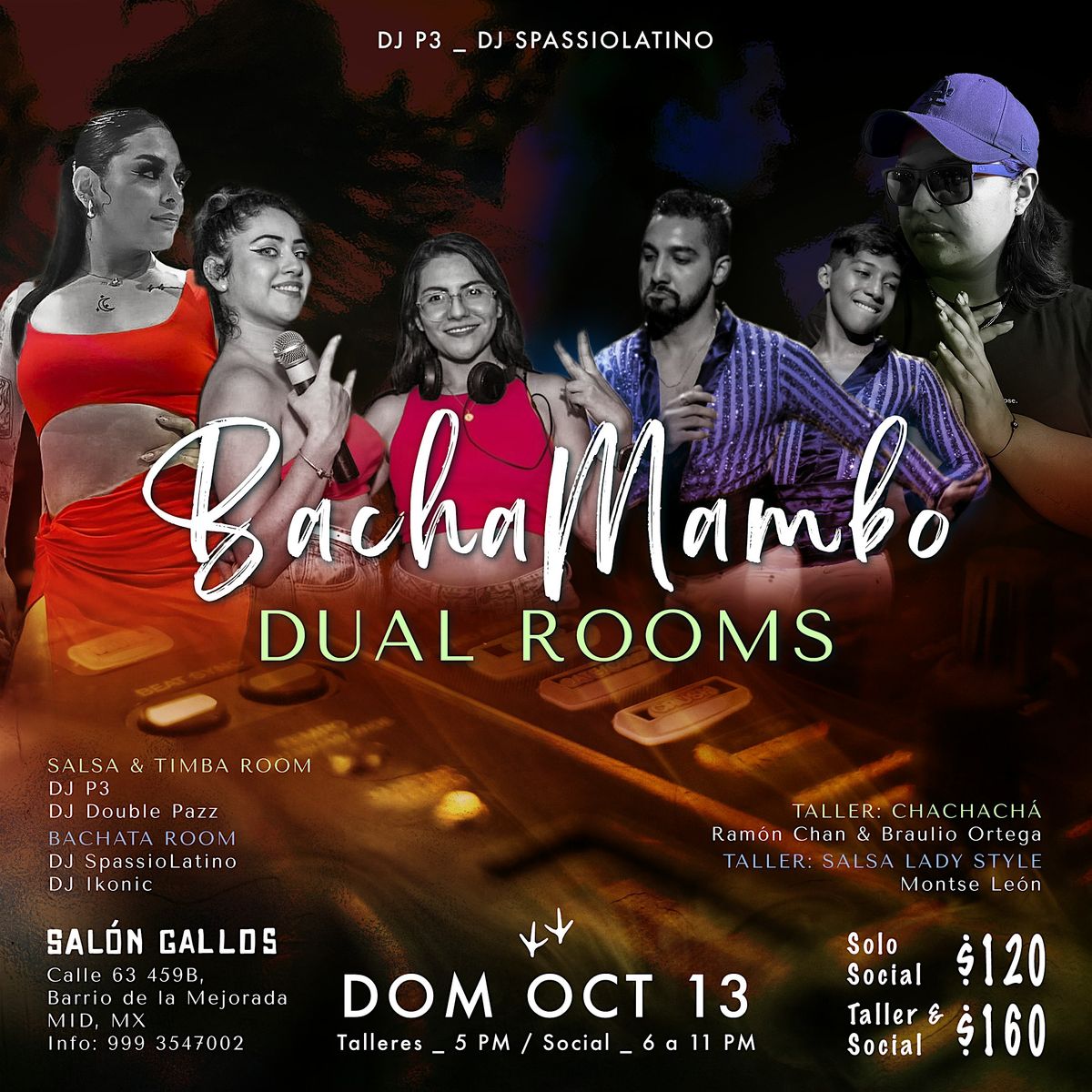 BachaMambo Dual Rooms 13 Octubre - Salsa y Bachata en Sal\u00f3n Gallos!