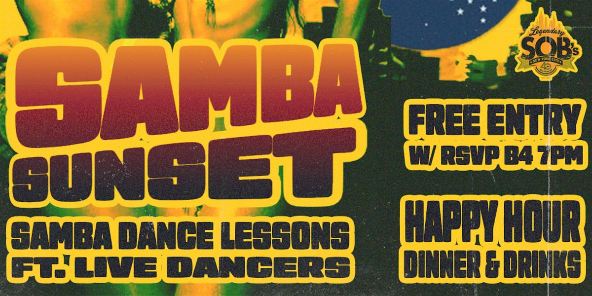 Samba Sunset: Free Dance Lessons & Happy Hour