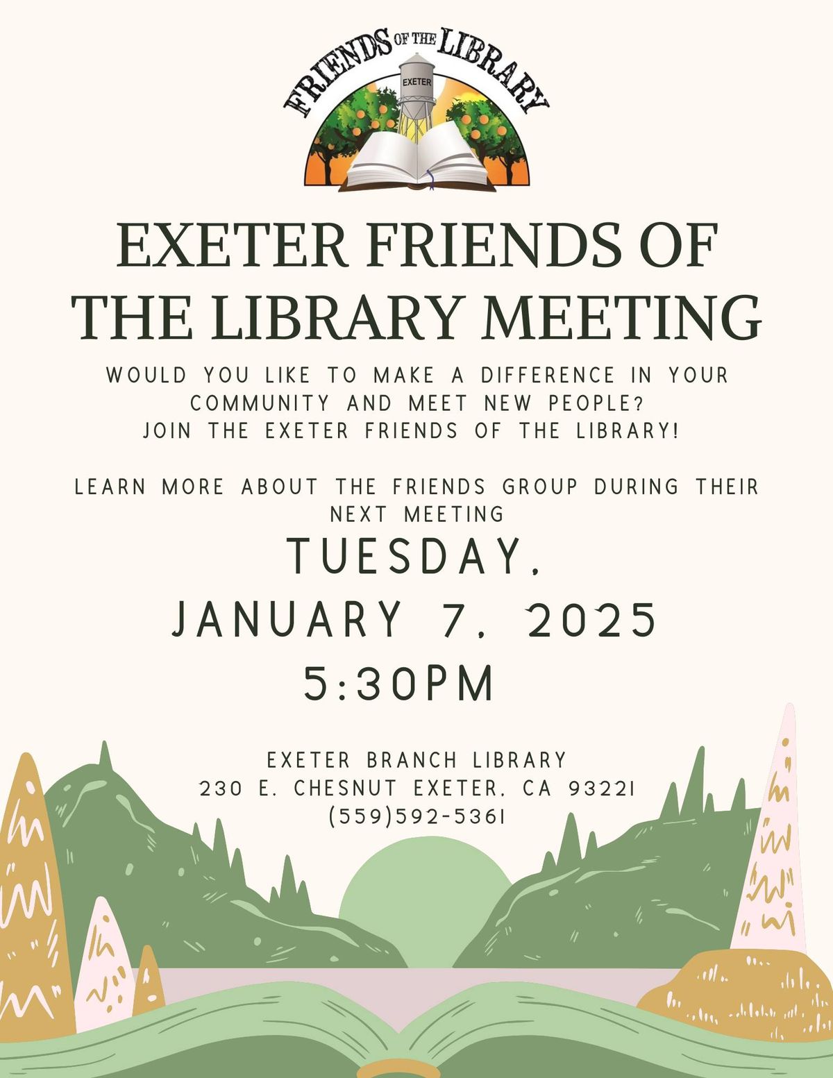 Exeter Friends of the Library Meeting 