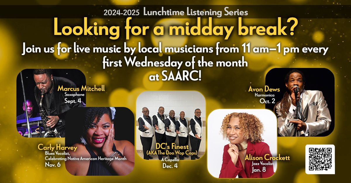 Lunchtime Listening Series, $5 First Wednesday of the Month! 