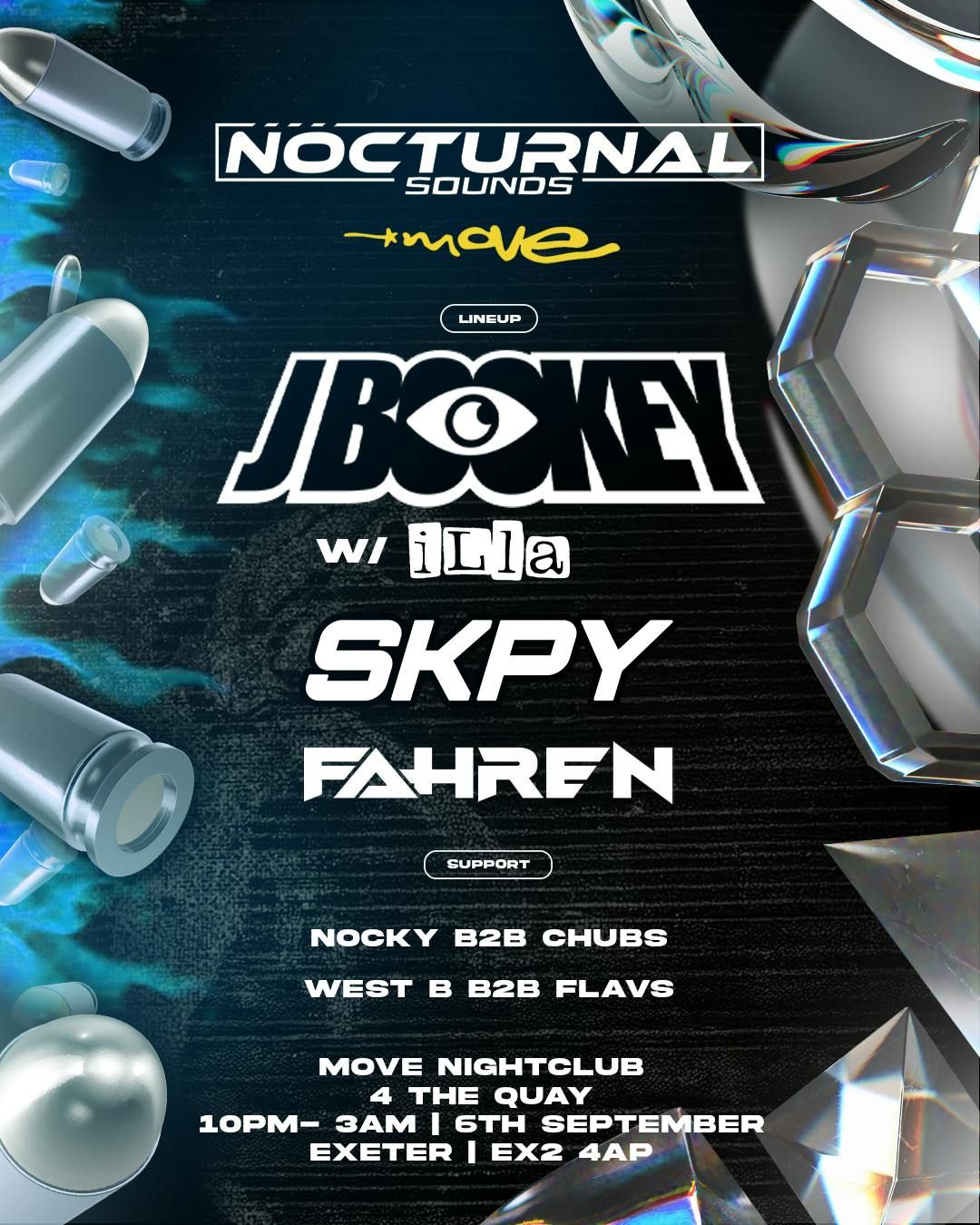 Nocturnal Sounds presents: J Bookey &amp; Illa at Move!!