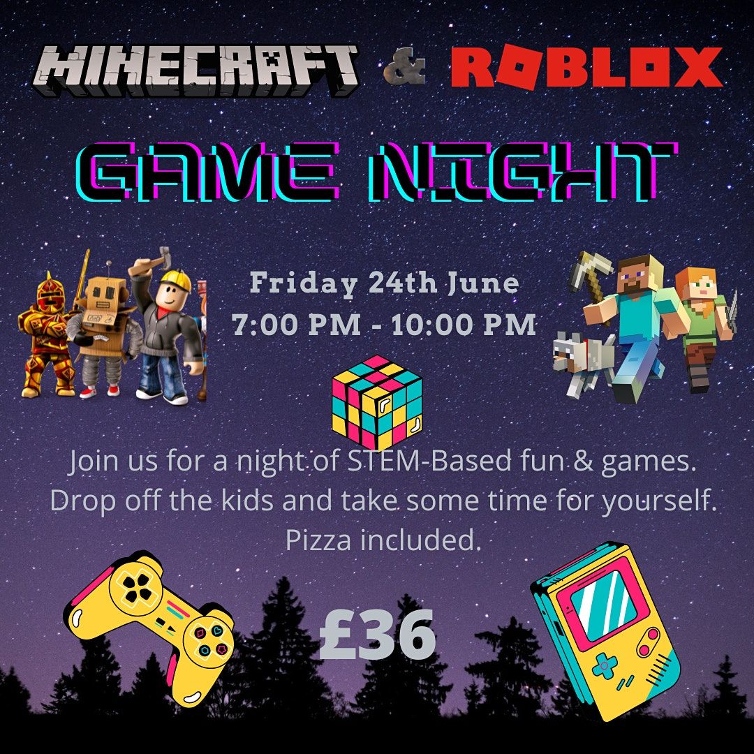 Minecraft and Roblox Game Night
