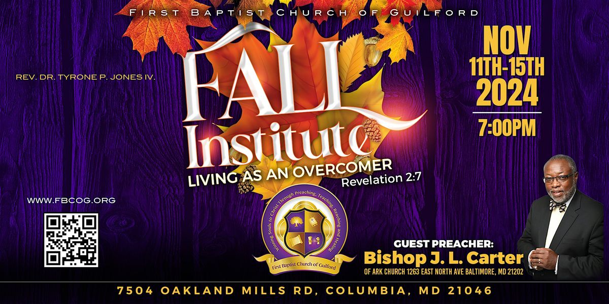 FBCoG Fall Institute 2024