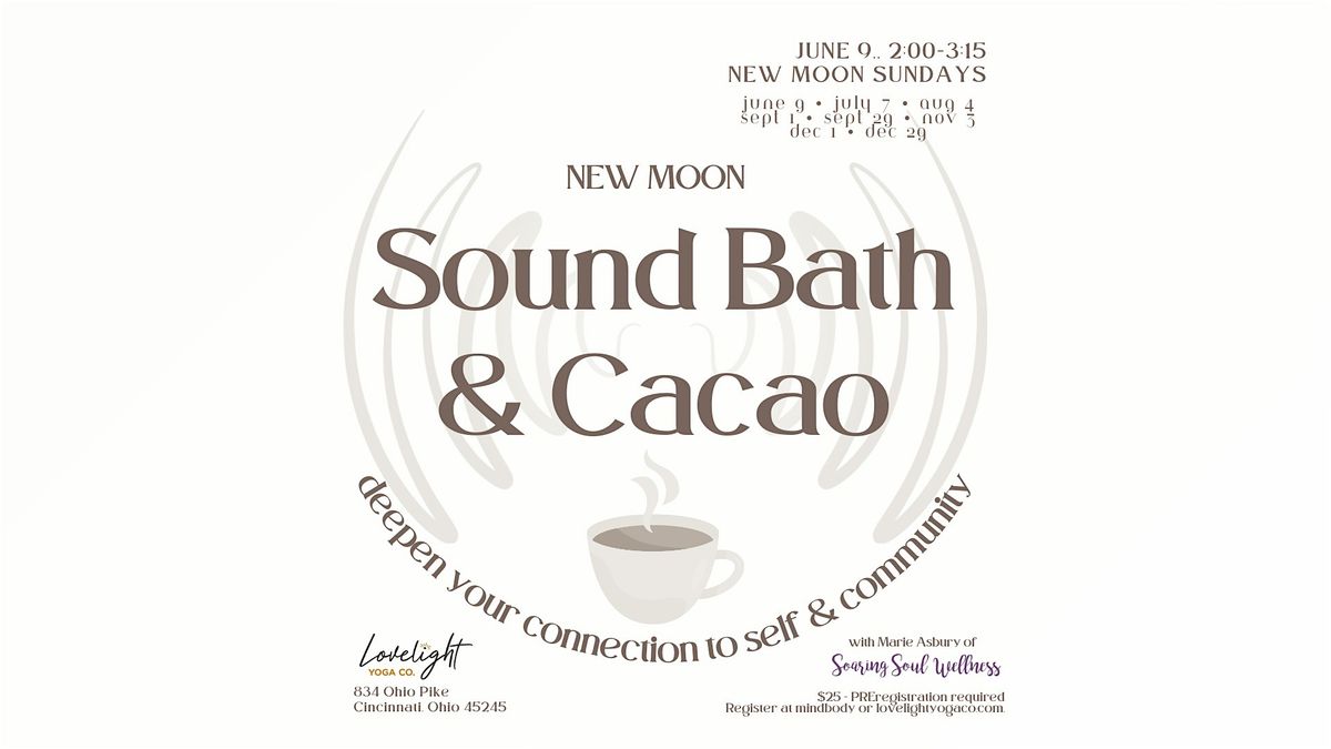 New Moon Sound Bath with Ceremonial Cacao