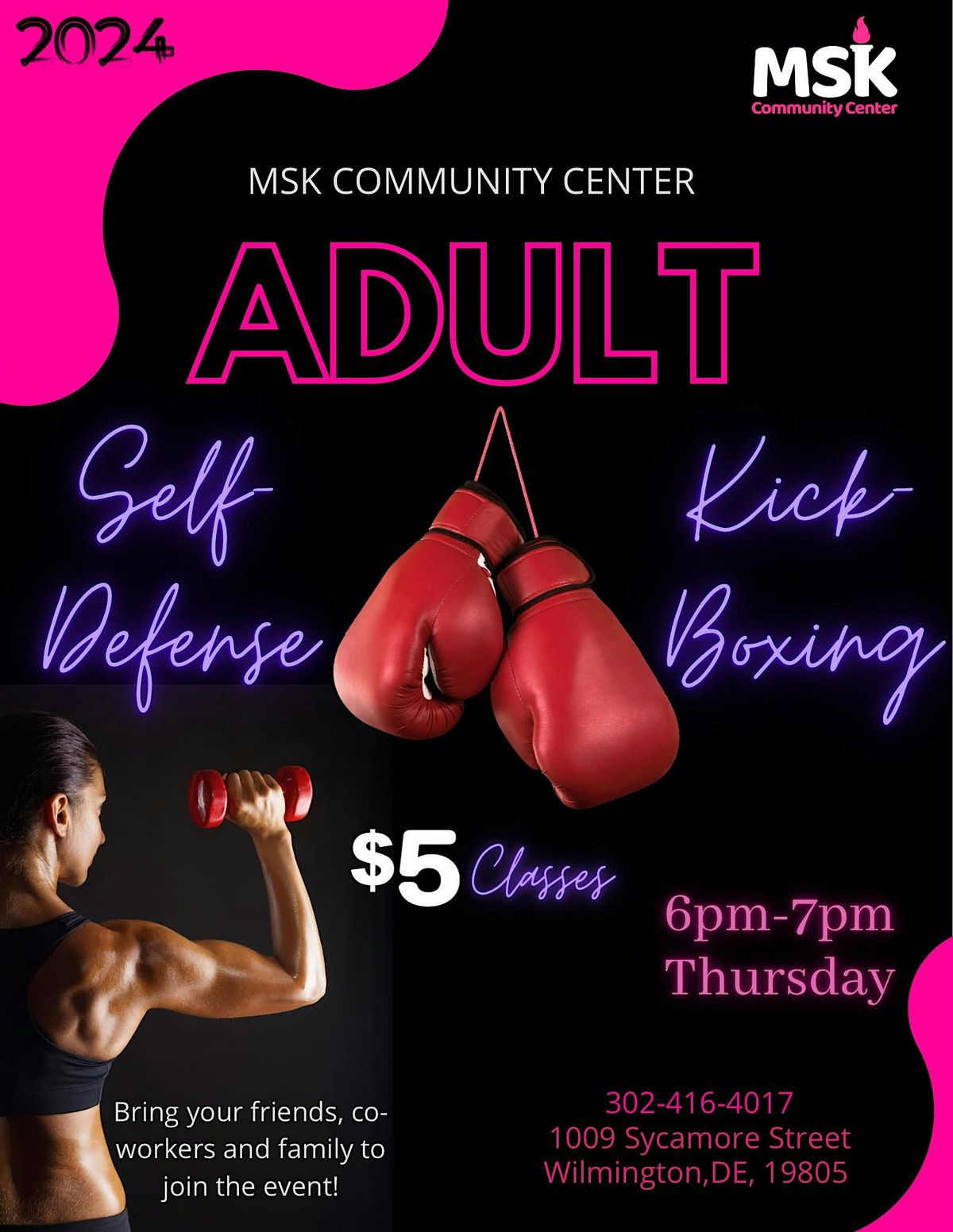 Adult Self-Defense & Kickboxing Class